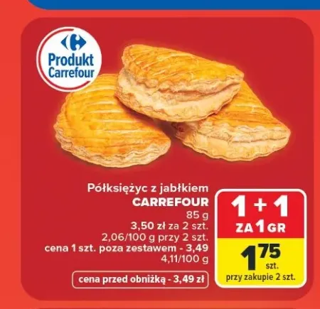 Półksiężyc z jabłkiem Carrefour