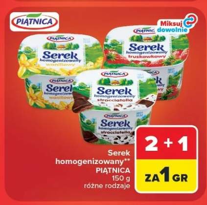 Serek homogenizowany Piątnica waniliowy +2 warianty