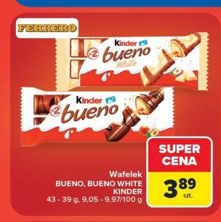 Wafelek Kinder Bueno +1 wariant
