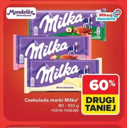 Czekolada mleczna Milka +1 wariant