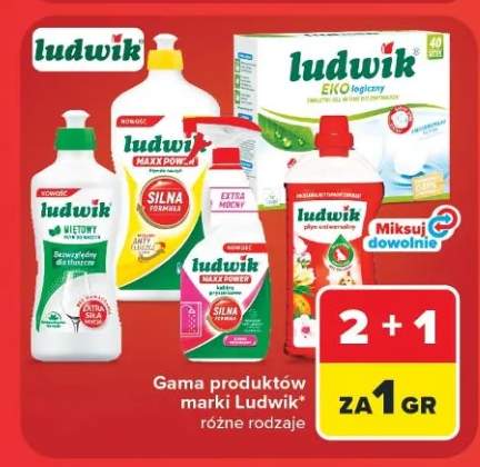 Płyn do naczyń Ludwik Bezwzględny dla tłuszczu Miętowy +4 warianty