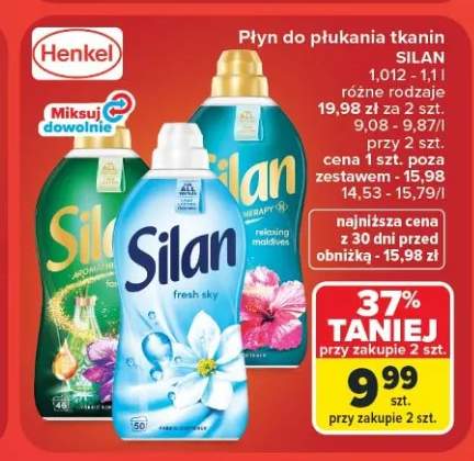 Płyn do płukania tkanin Silan Aromatherapy Fascinating Frangipani +2 warianty