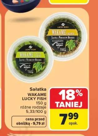 Sałatka Wakame z sezamem Lucky Fish +1 wariant