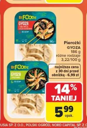 Pierożki Gyoza z warzywami BeFoodie
