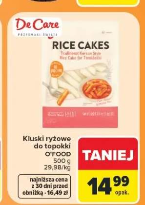 Kluski ryżowe do toppoki O'Food