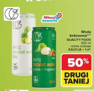 Woda kokosowa Quality Food young coconut water lime