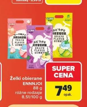 Żelki obierane Ennnjoi Peach +1 wariant