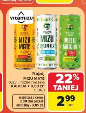 Napój Vitamizu Mizu Mate Green Tea Lemongrass +1 wariant