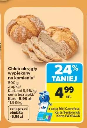 Chleb okrągły wypiekany na kamieniu