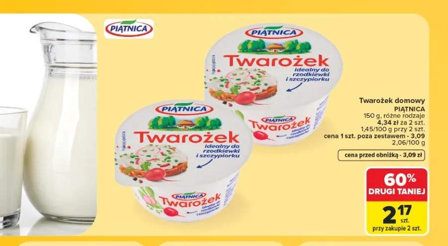 Twarożek domowy Piątnica +1 wariant