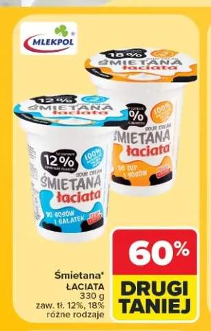 Śmietana Łaciata 12% +1 wariant