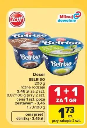 Deser ryżowy Belriso Klasyczny Zott +3 warianty