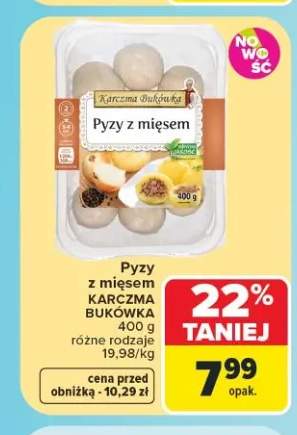 Pyzy z mięsem Karczma Bukówka