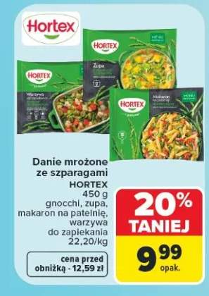 Danie mrożone gnocchi ze szparagami Hortex +3 warianty