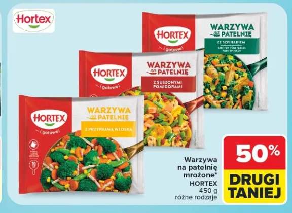 Warzywa na patelnię z suszonymi pomidorami mrożone Hortex
