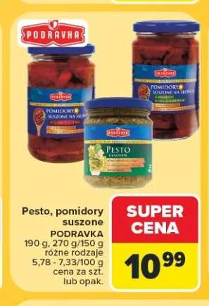 Pesto Genovese Podravka +2 warianty