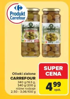 Oliwki zielone bez pestek Carrefour Classic