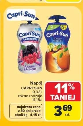 Napój Capri-Sun Electrolytes Blackberry & Raspberry +1 wariant