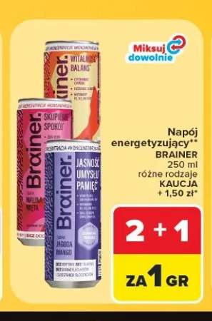 Napój energetyzujący Brainer Witalność Balans +2 warianty