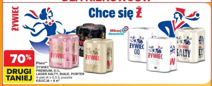 Piwo Żywiec Premium 4-pak 500 ml +4 warianty
