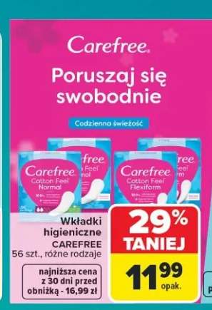 Wkładki higieniczne Carefree