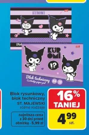 Blok rysunkowy ST. MAJEWSKI Kuromi +1 wariant