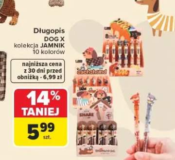 Długopis DOG X Wikam kolekcja JAMNIK 10 kolorów