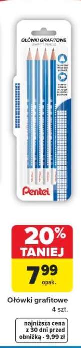 Ołówki grafitowe Pentel 4-pak