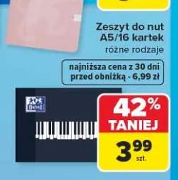 Zeszyt do nut A5 16 kartek Oxford