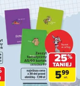 Zeszyt tematyczny A5/60 kartek okładka PP Herlitz