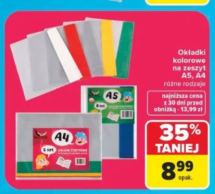 Okładki kolorowe na zeszyt A5 Sopol +1 wariant