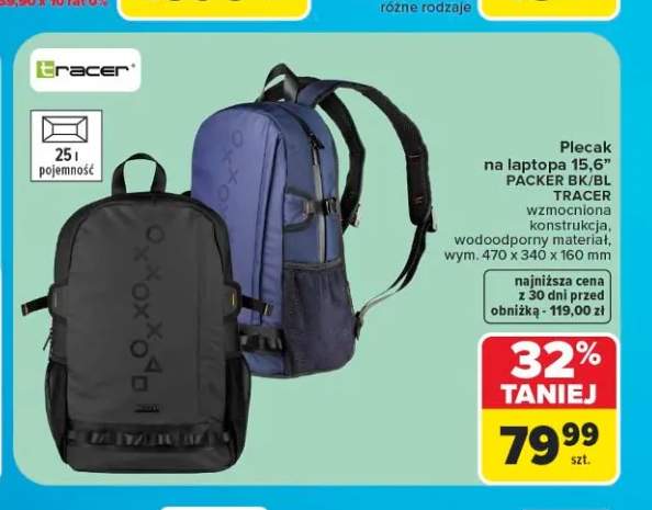 Plecak na laptopa 15,6" Tracer Packer BK/BL