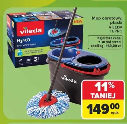 Mop obrotowy płaski Vileda H2PRO