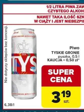 Piwo Tyskie Gronie