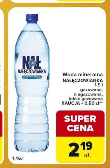 Woda mineralna Nałęczowianka lekko gazowana +1 wariant