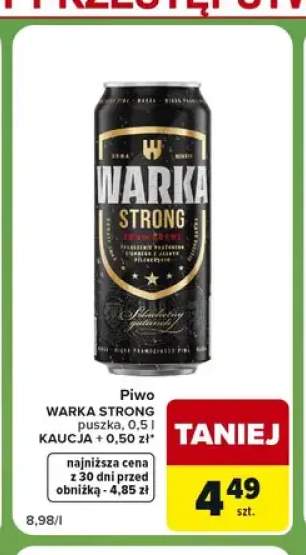 Piwo Warka Strong