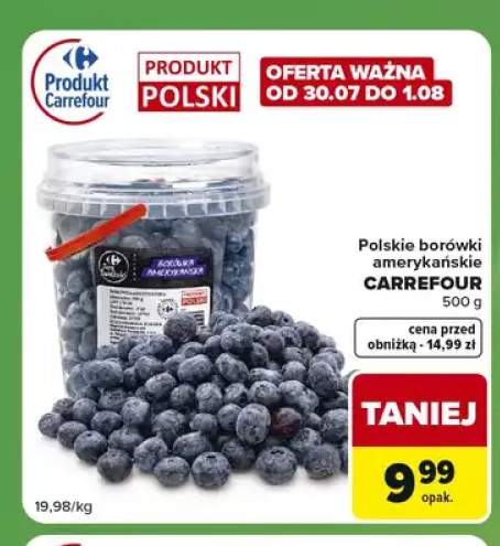 Borówki amerykańskie Carrefour polskie