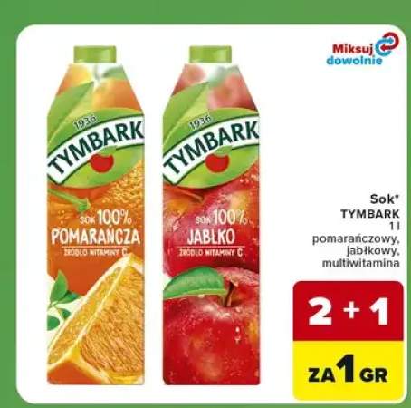 Sok multiwitamina Tymbark +2 warianty