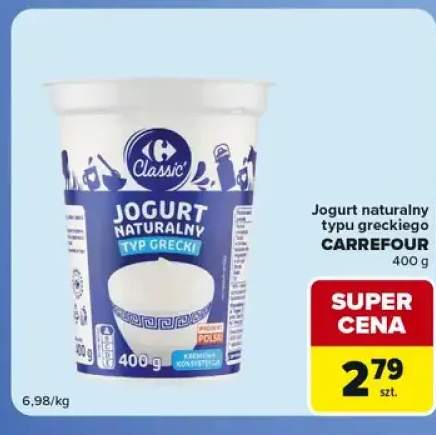 Jogurt naturalny typu greckiego Carrefour