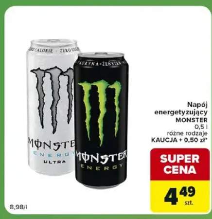 Napój energetyzujący Monster Energy +1 wariant