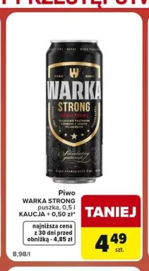 Piwo Warka Strong
