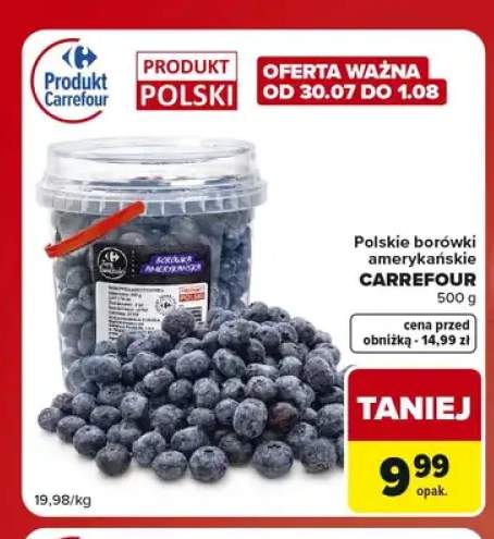 Borówki amerykańskie Carrefour polskie