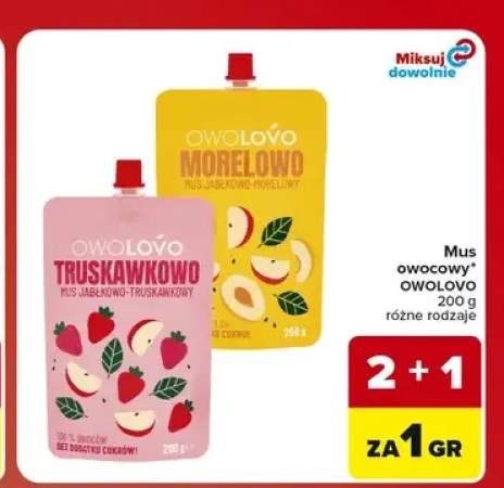 Mus owocowy jabłkowo-morelowy Owolovo