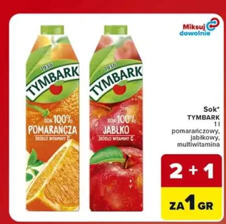 Sok multiwitamina Tymbark +2 warianty