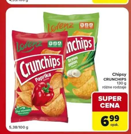 Chipsy Crunchips Paprika +1 wariant
