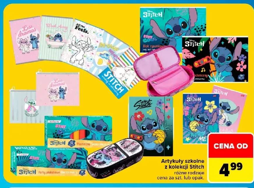 Artykuły szkolne Disney Stitch