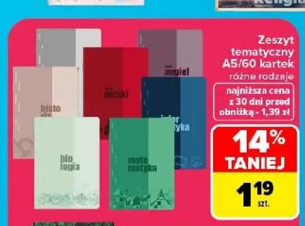 Zeszyt tematyczny A5 60 kartek