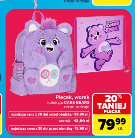 Plecak kolekcja CARE BEARS +1 wariant