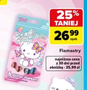 Flamastry brokatowe Hello Kitty Glitter Markers