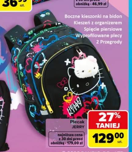 Plecak Jerry CoolPack Hello Kitty czarny